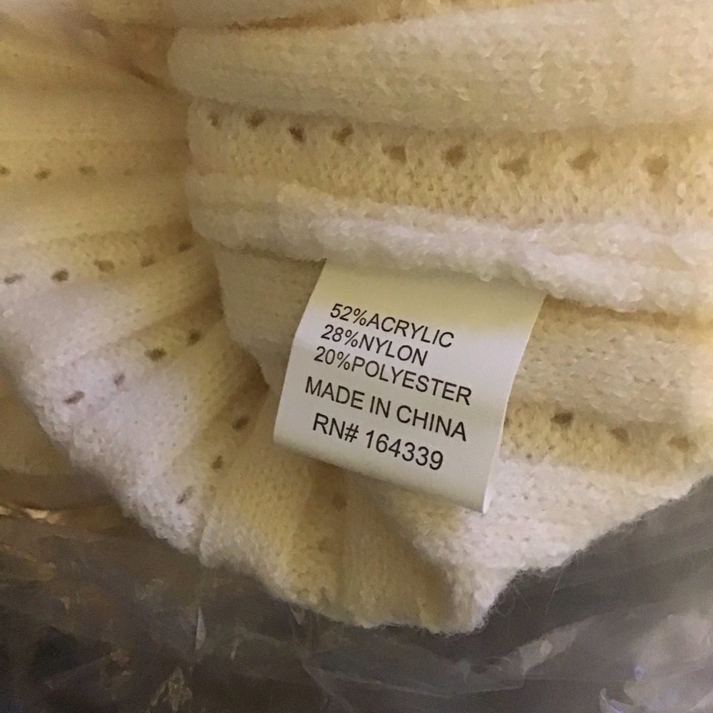 NWT- Petal & Pup Women Elegant Warm Ivory Ribbed Knit Crochet Sweater Dress L - Picture 12 of 12